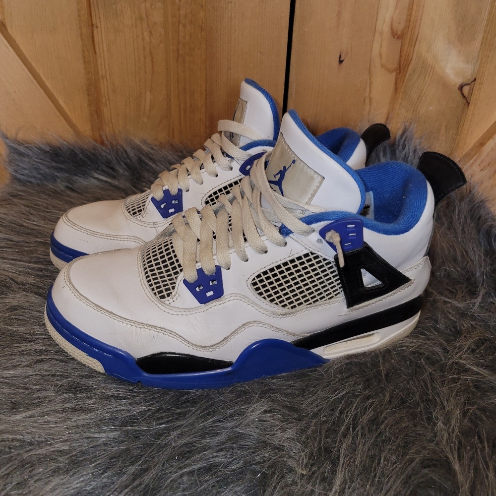 Jordan Kids Sneakers White Blue Black - Picture 6 of 14
